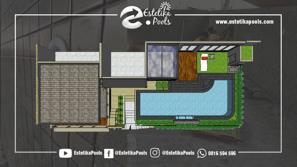 Desaian 3D Kolam Renang Kebayoran View Bintaro Residence