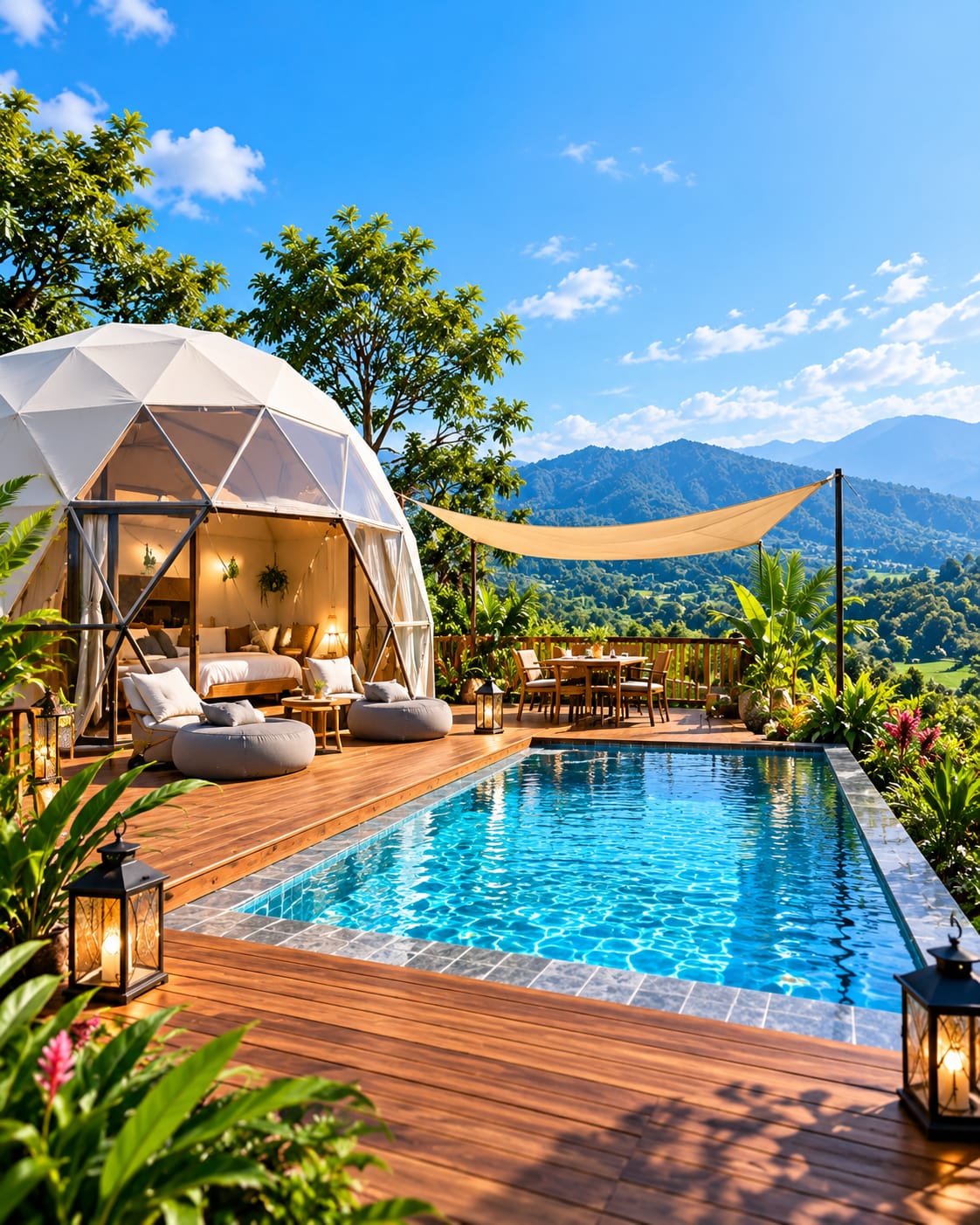 Kolam Renang Minimalis Untuk Bisnis Glamping