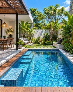 Private Pool dengan Konsep Modern