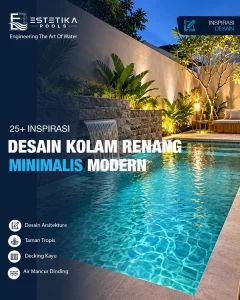 desain kolam renang minimalis modern