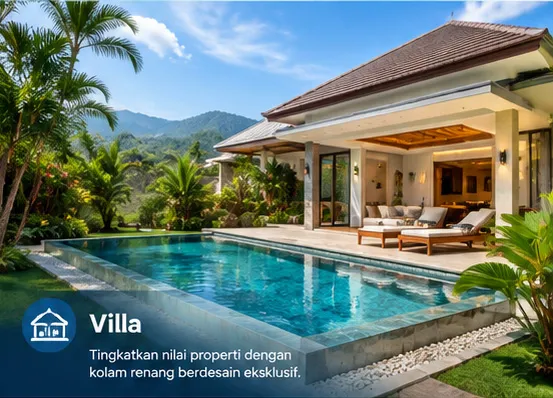 Kolam Renang Villa Bandung