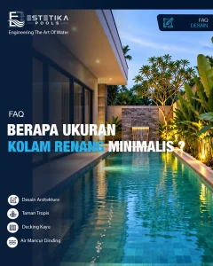 ukuran kolam renang minimalis modern untuk rumah